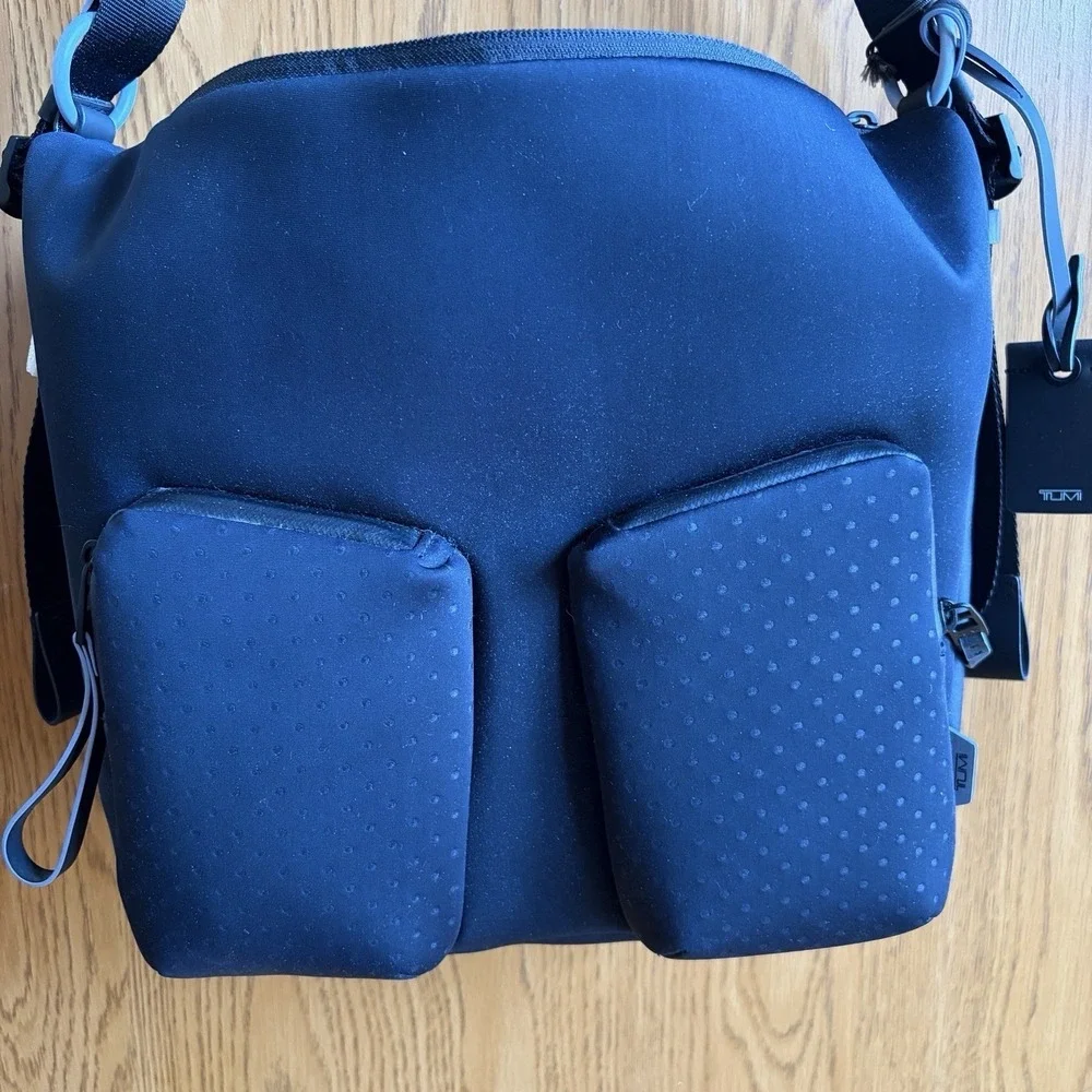 TUMI Devoe‎ Minna Hobo Backpack Ink Blue Convertible Laptop Bag 144803-3466 NWT
